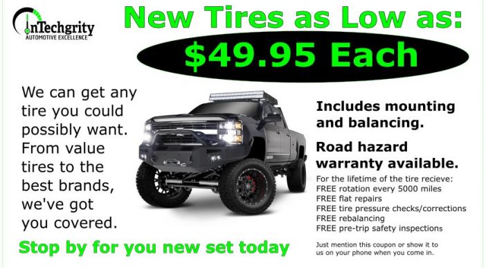 Tires $49.95