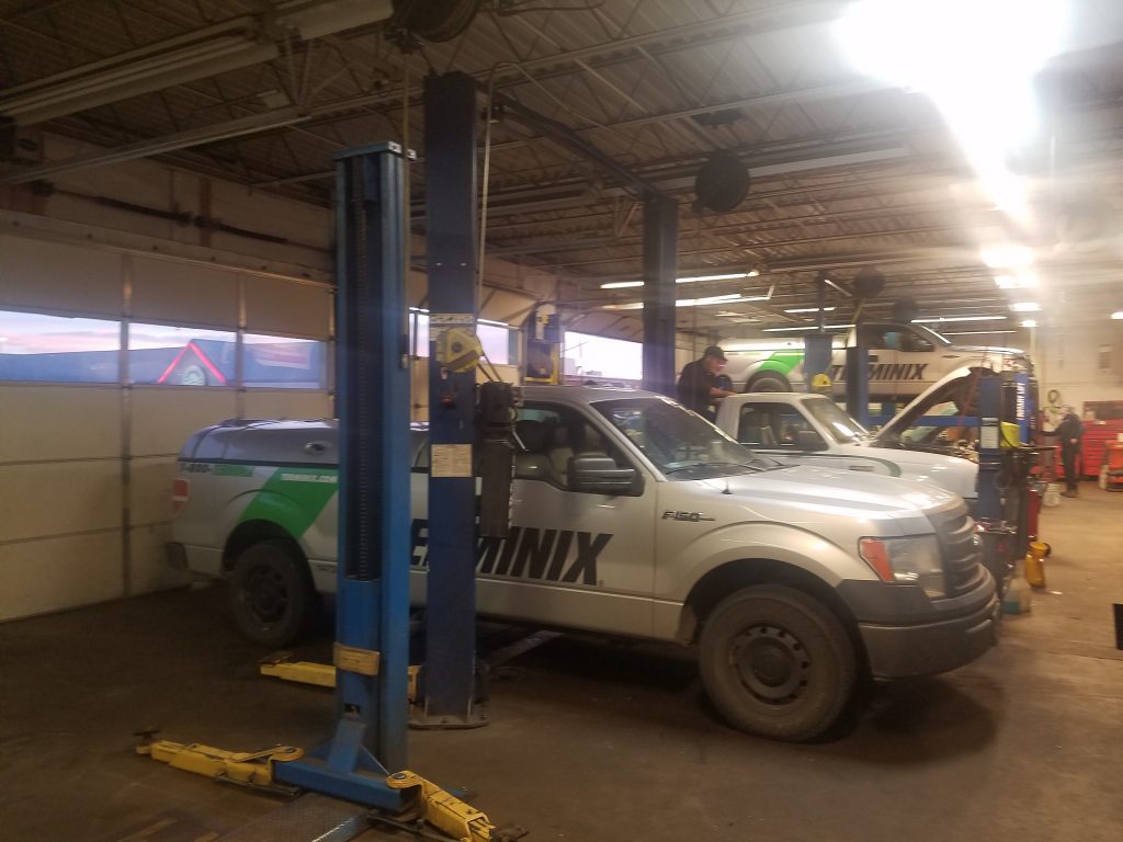 Terminix fleet preventive maintenance in the bays