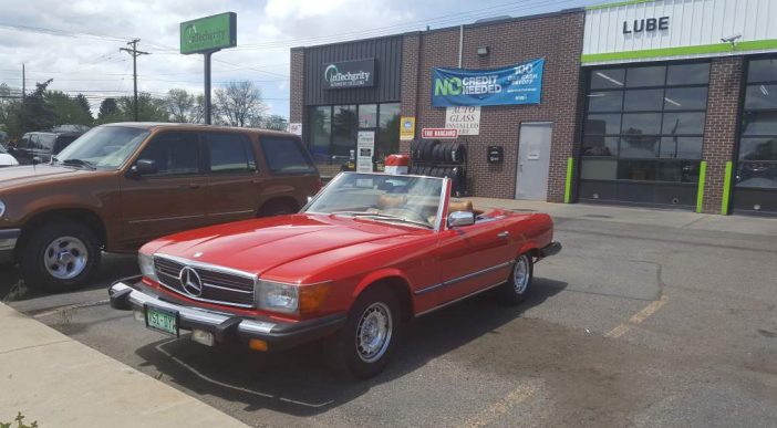 Pretty Red Benz Intechgrity Automotive Excellence
