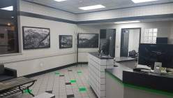 New lobby is ready for customers.